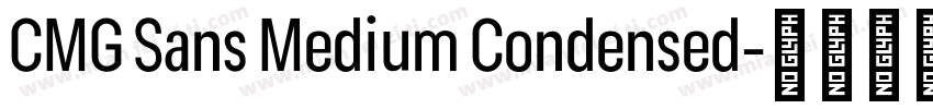 CMG Sans Medium Condensed字体转换